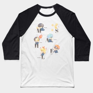 Mashle: Alphabet and Muscles Baseball T-Shirt